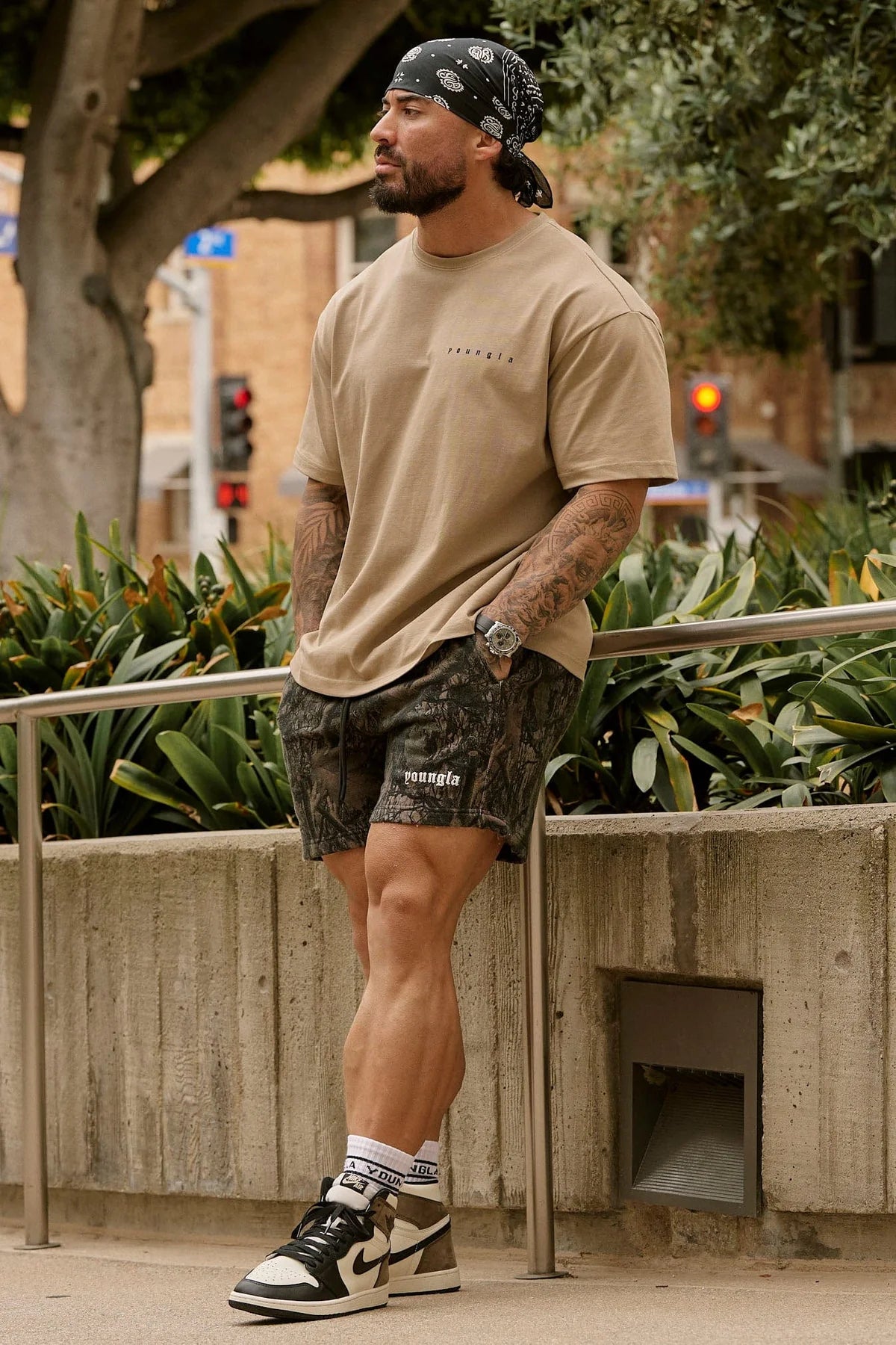 TREE CAMO COTTON SHORTS