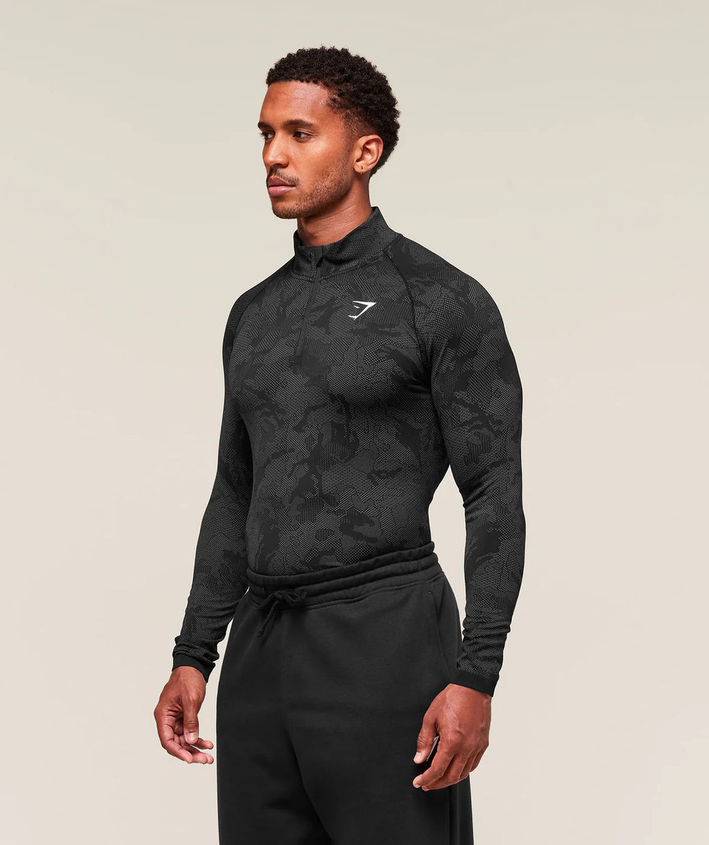 GEO SEAMLESS 1/4 ZIP