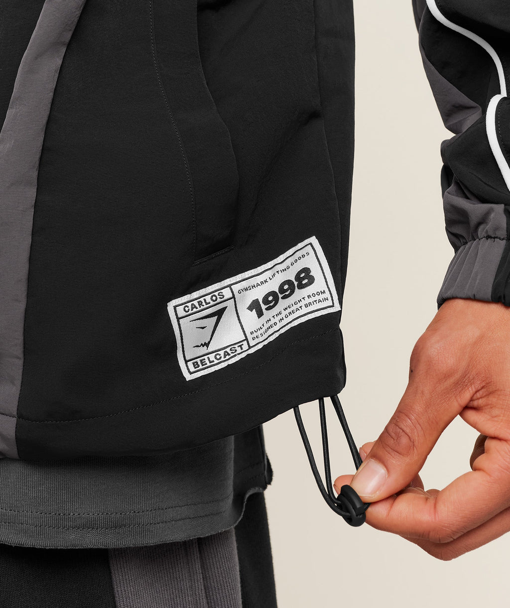 GYMSHARK X CARLOS BELCAST TRACK JACKET - GS BLACK