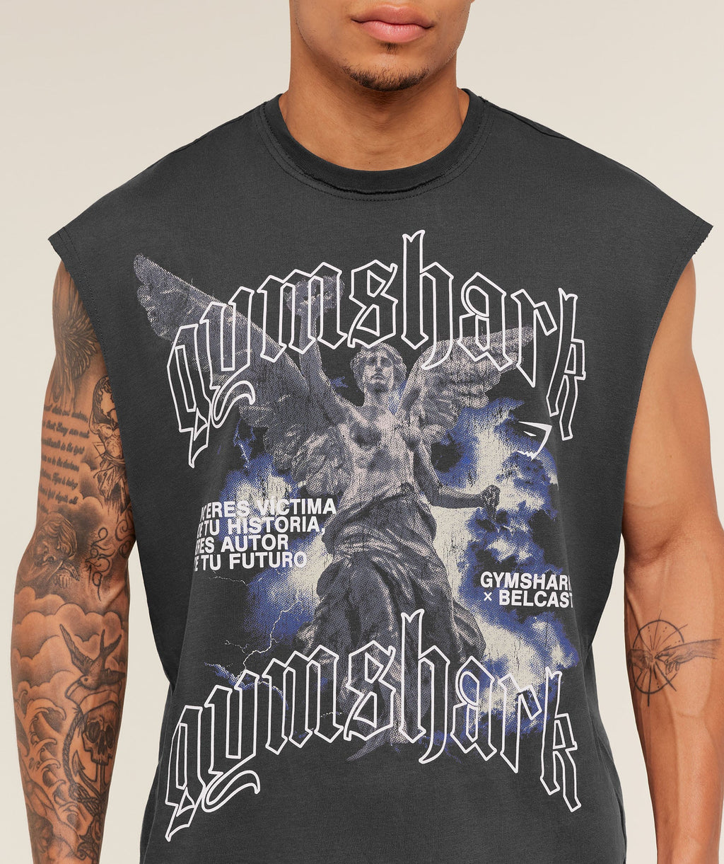 GYMSHARK X CARLOS BELCAST CUT OFF TEE