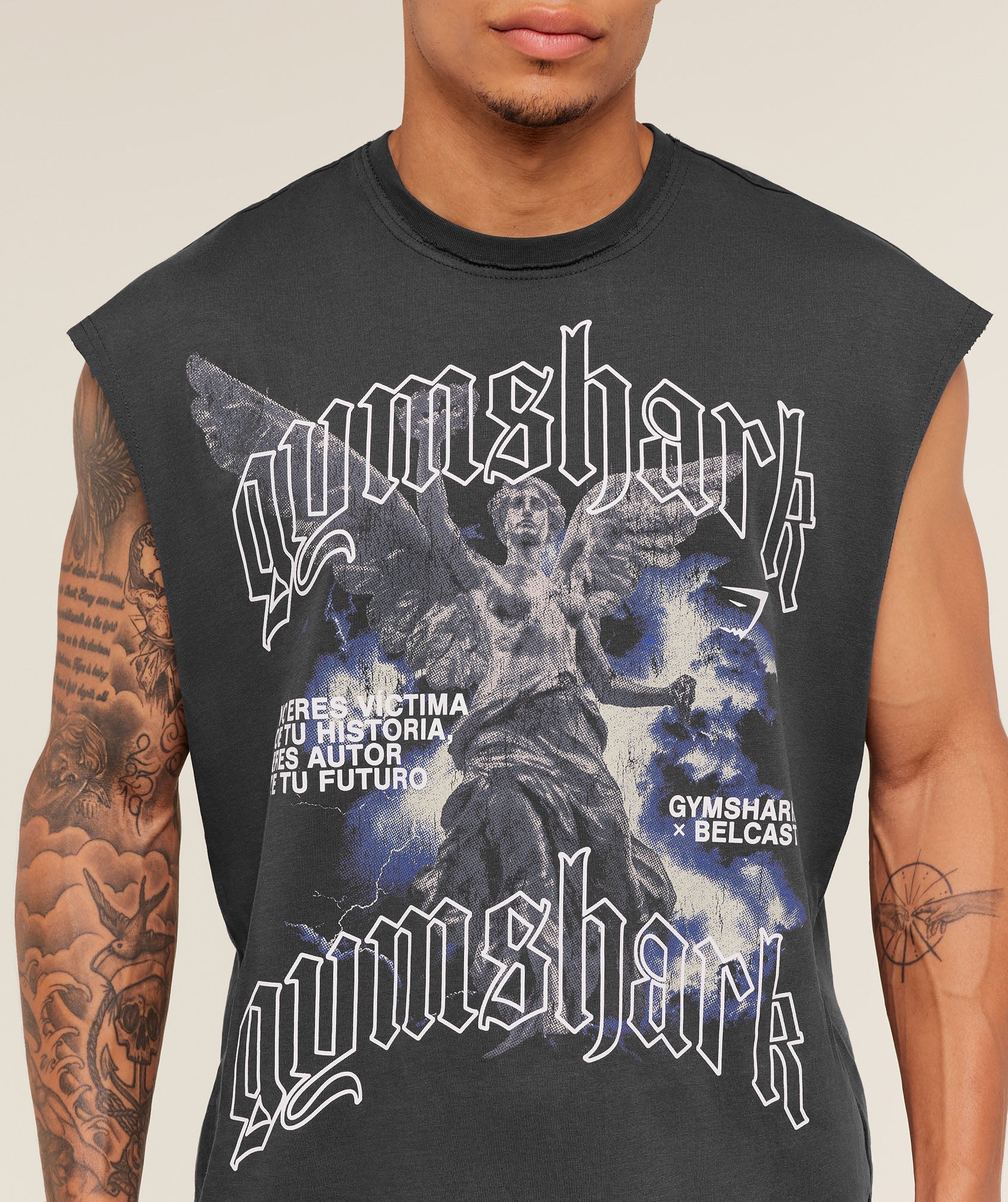 GYMSHARK X CARLOS BELCAST CUT OFF TEE