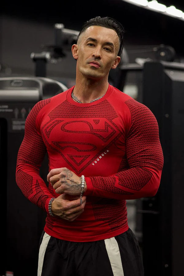 SUPERMAN COMPRESSION LONGSLEEVES