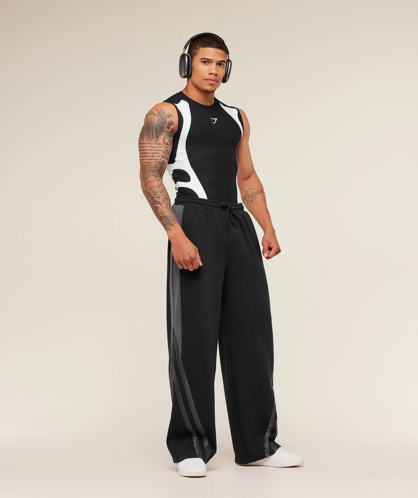 GYMSHARK X CARLOS BELCAST TANK BASELAYER - GS BLACK