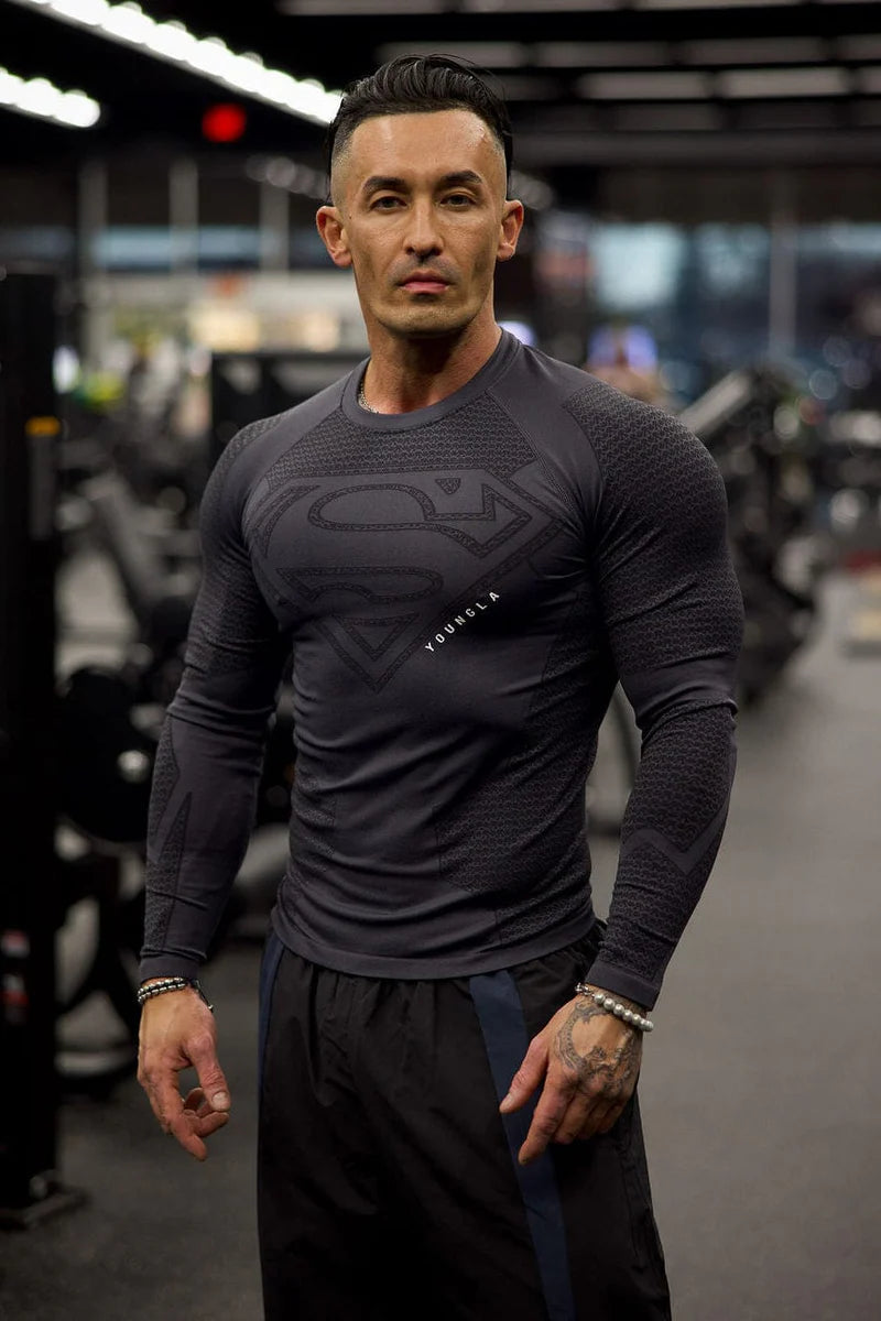 SUPERMAN COMPRESSION LONGSLEEVES