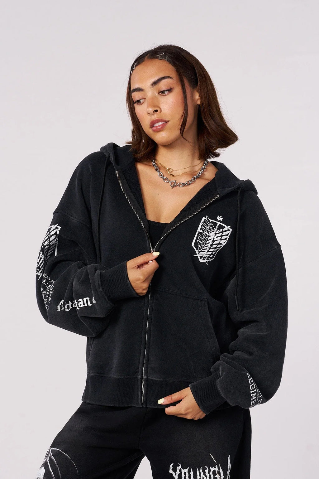 AOT X YLA ZIP-UP HOODIES