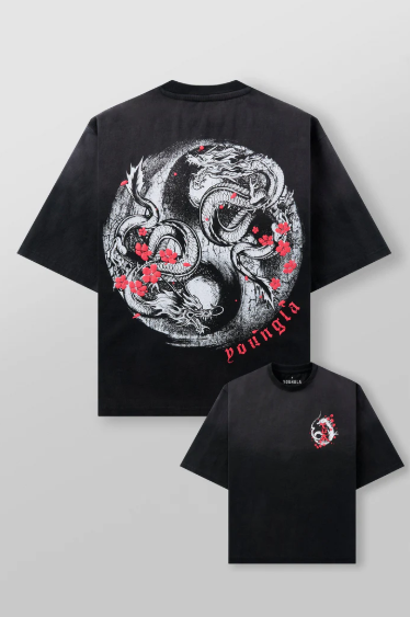 Yin-Yang Tees  Sakura Dragon