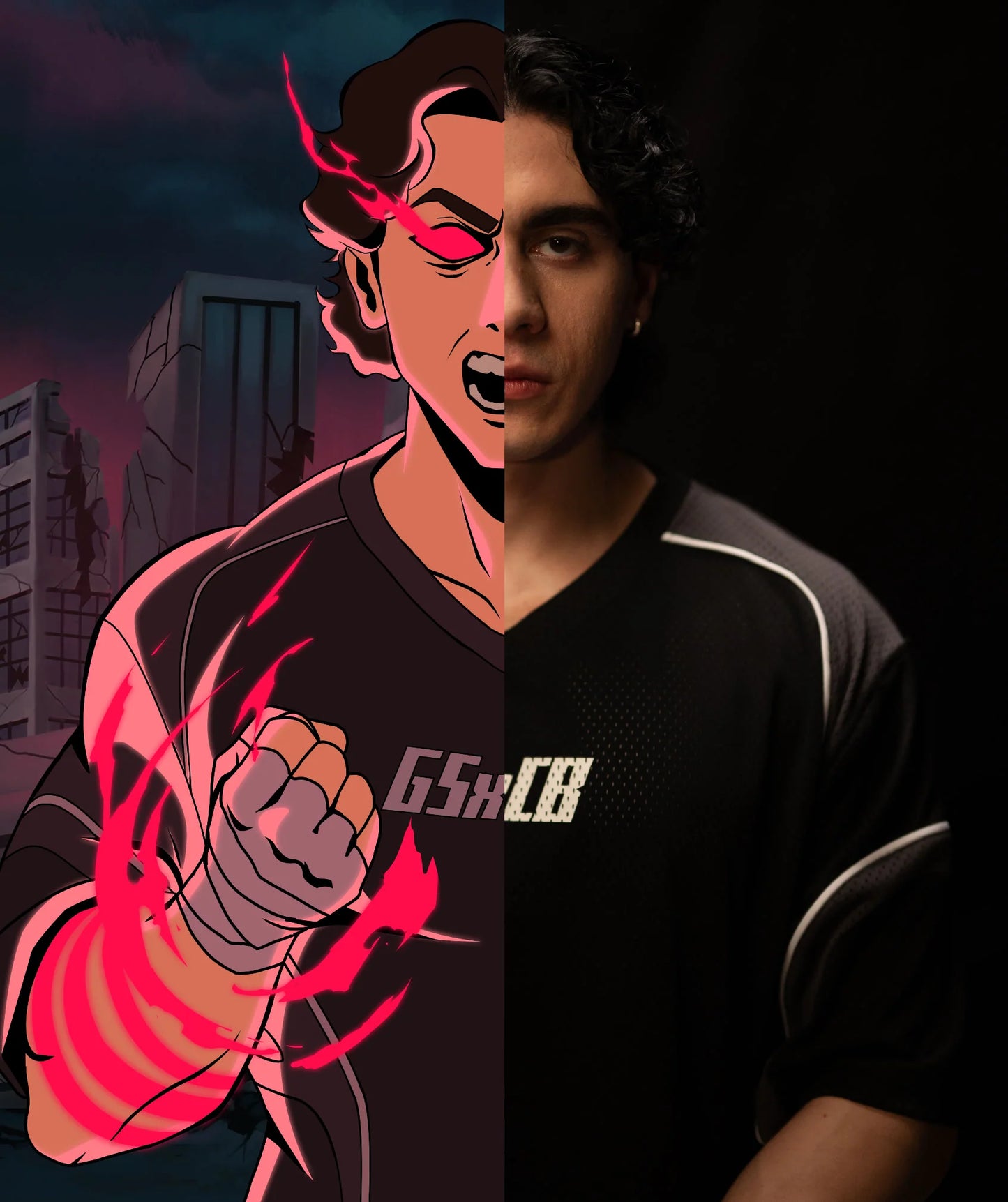 GYMSHARK X CARLOS BELCAST MESH JERSEY