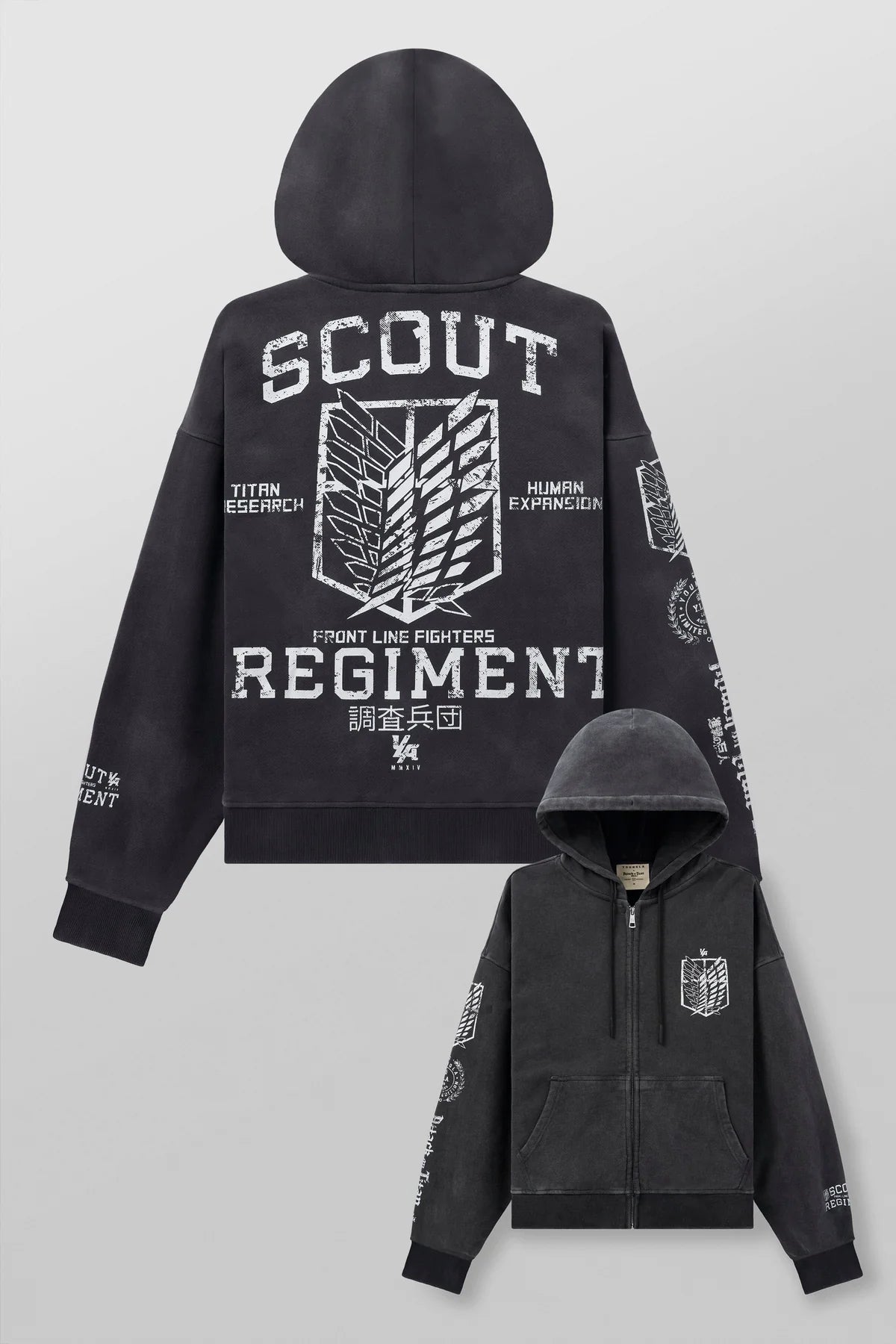AOT X YLA ZIP-UP HOODIES