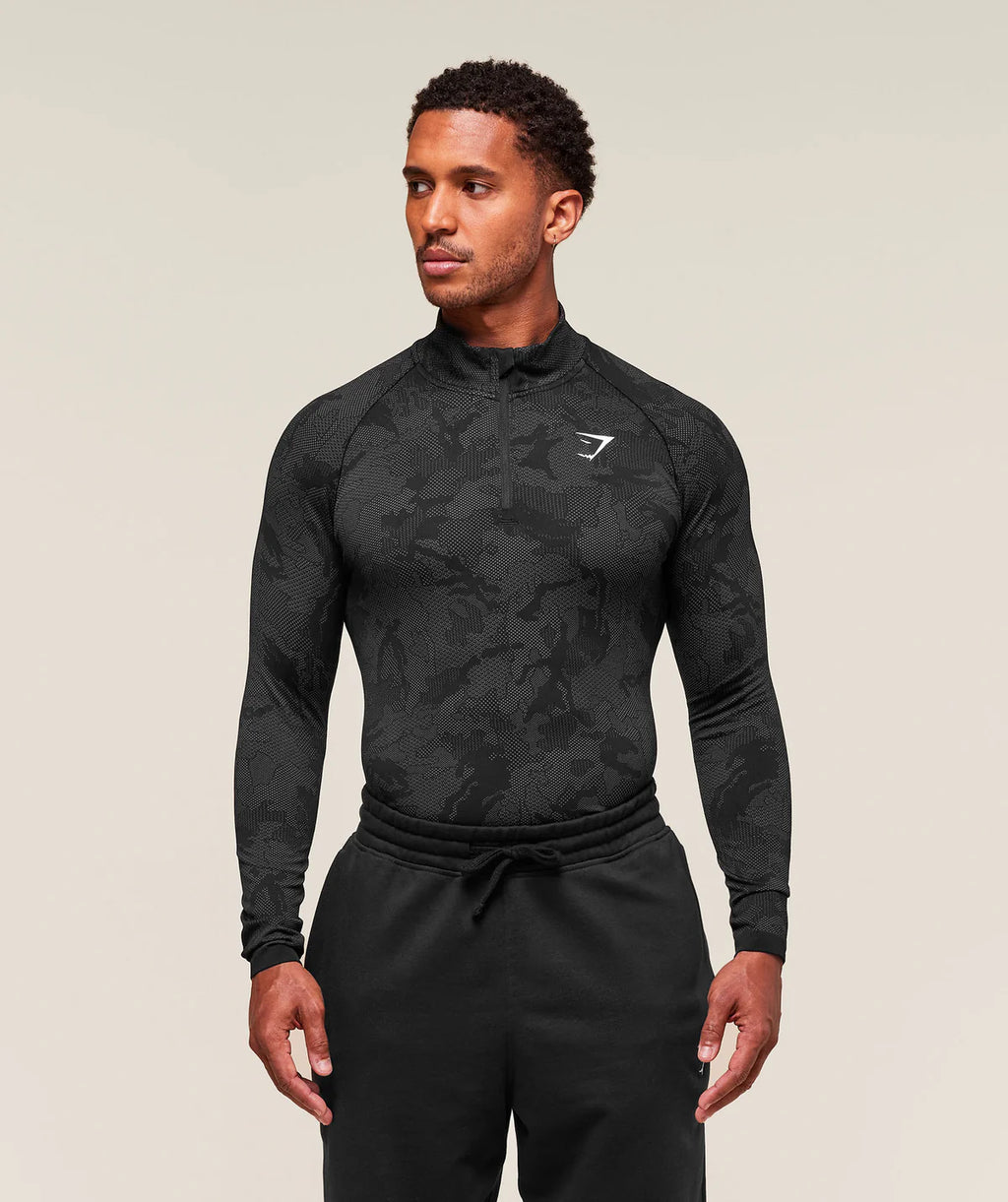 GEO SEAMLESS 1/4 ZIP