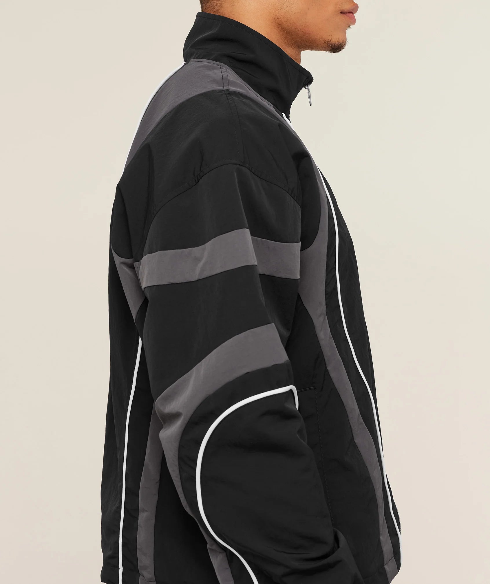 GYMSHARK X CARLOS BELCAST TRACK JACKET - GS BLACK