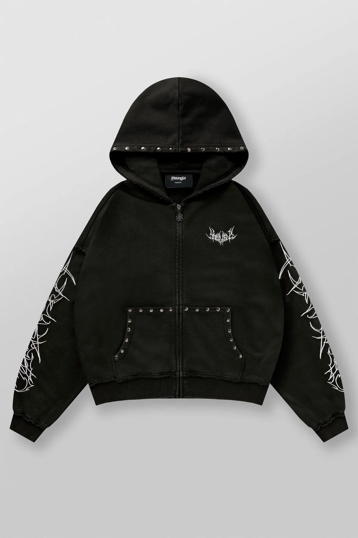 TRIBAL STUD ZIP-UPS