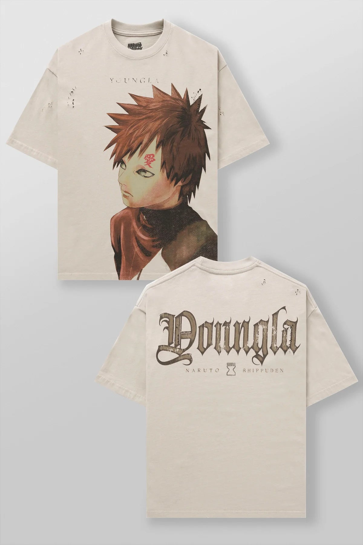 NARUTO DISTRESSED TEES