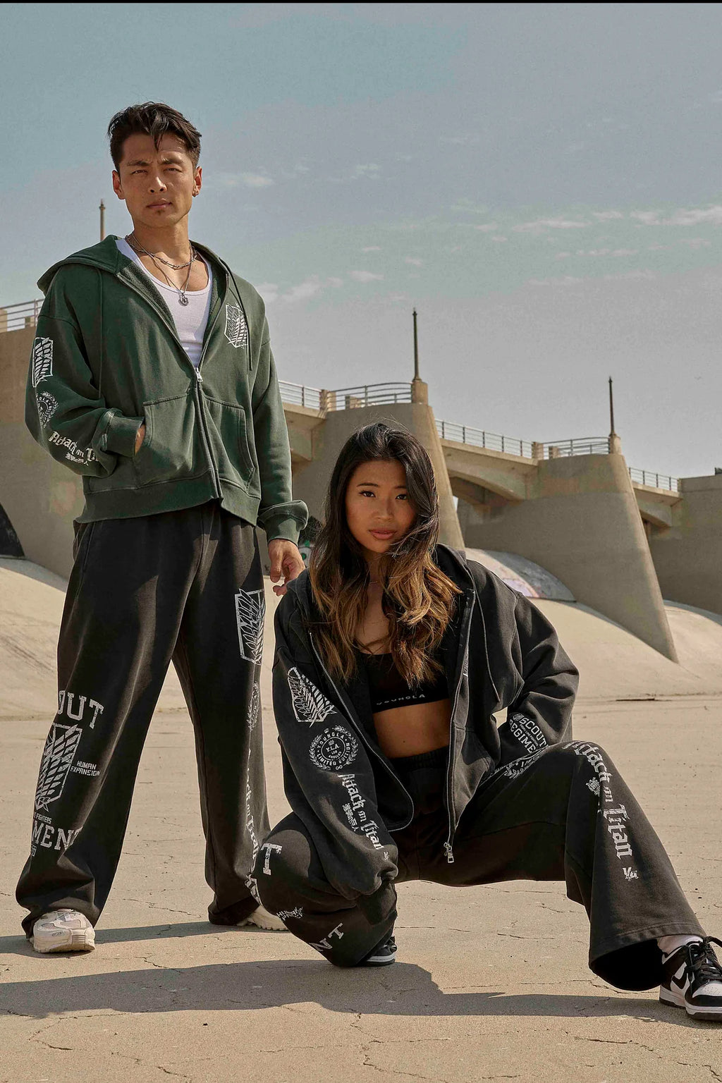 AOT X YLA ZIP-UP HOODIES