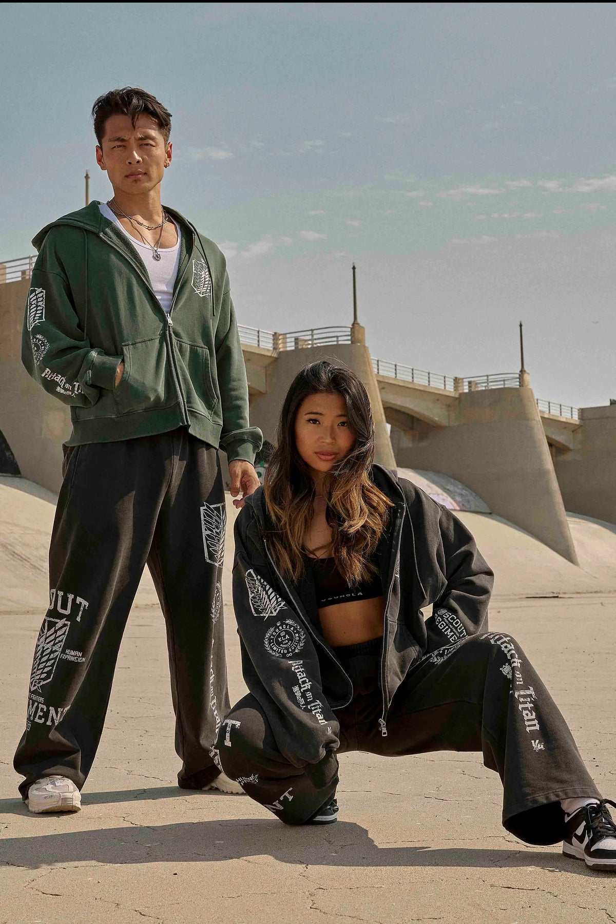 AOT X YLA ZIP-UP HOODIES