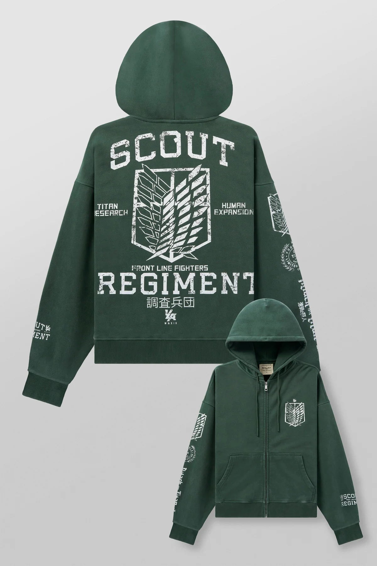 AOT X YLA ZIP-UP HOODIES